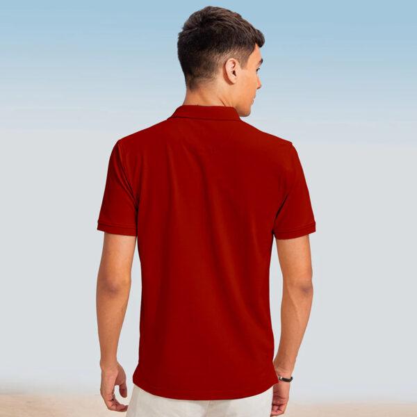 Classic Maroon Polo T-Shirt - Image 6