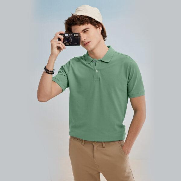Classic Green Polo T-Shirt - Image 2