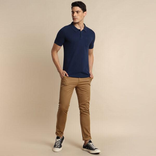 Classic Navy Blue Polo T-Shirt - Image 4