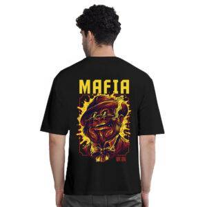 Real Mafia Cool Printed Pure Cotton Oversized Tee