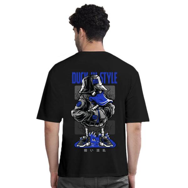 Duck In Style Vibrant Cool Printed Pure Cotton Oversized Tshirt