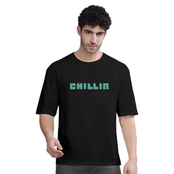 Chillin Vibrant Cool Printed Pure Cotton Oversized Tshirt - Image 2