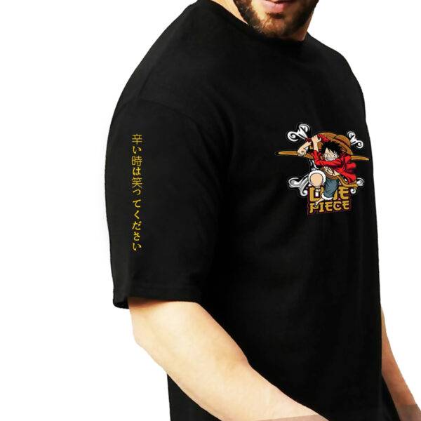 One Piece Vibrant Cool Printed Pure Cotton Oversized Tshirt - Image 4