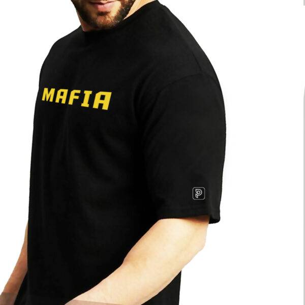 Real Mafia Cool Printed Pure Cotton Oversized Tee - Image 3
